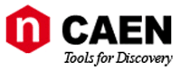 CAEN Technologies logo, and link to http://www.caen.it/